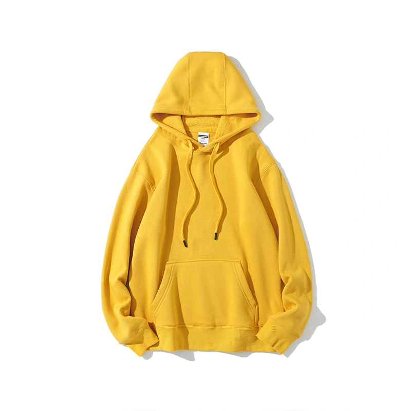 Fashion OEM custom heavyweight plain mens and women's hoodies multi-color 350g fleece jumper
