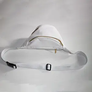 Custom Logo Ladies Kids Women Clear Waist Bag Travel Pocket Sling Chest Shoulder Bag Canvas Fanny Pack