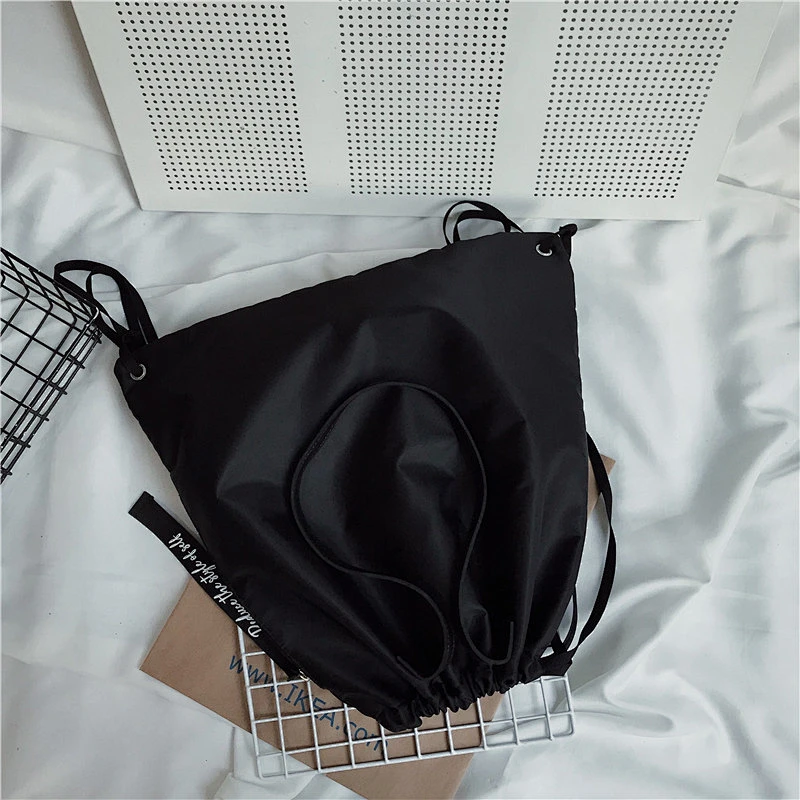 Creative backpacks customized logo fashion one-shoulder bags spot wholesale large capacity drawstring cloth bags