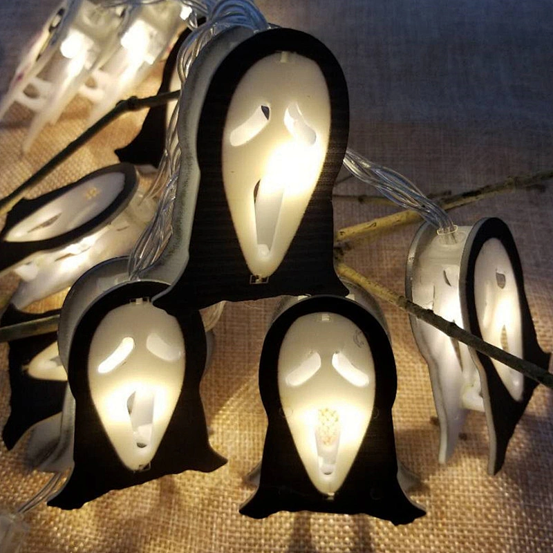 Halloween lantern string Holiday decorations led pumpkin ghost spider lantern string cheap decorative lanterns