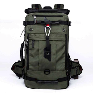 Outdoor waterproof multi-functional fishing tackle backpack 35L durable storage backpack with waist belt