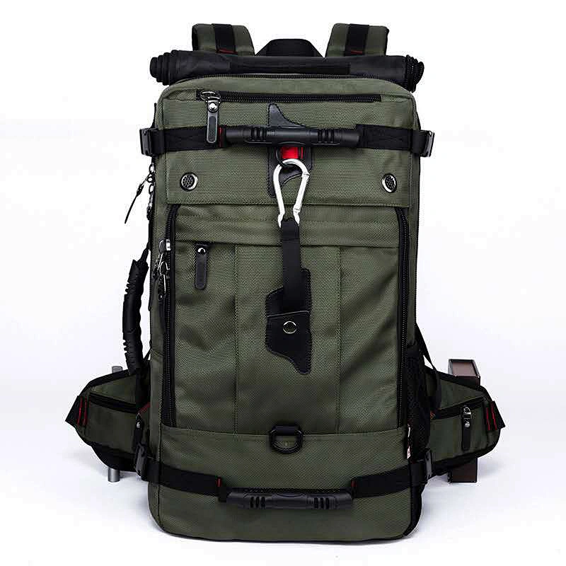 Outdoor waterproof multi-functional fishing tackle backpack 35L durable storage backpack with waist belt