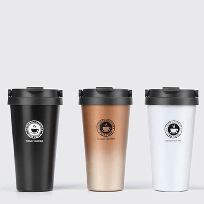 New Design 500ml Vacuum Insulated Stainless Steel Double Wall Smart Water Bottle Thermal Travel Coffee Mug With