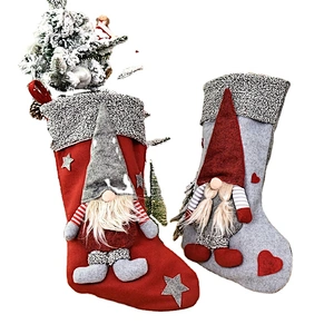 Supplies wholesale promotion Christmas decorations creative Norse forester red Christmas stocking gift bags