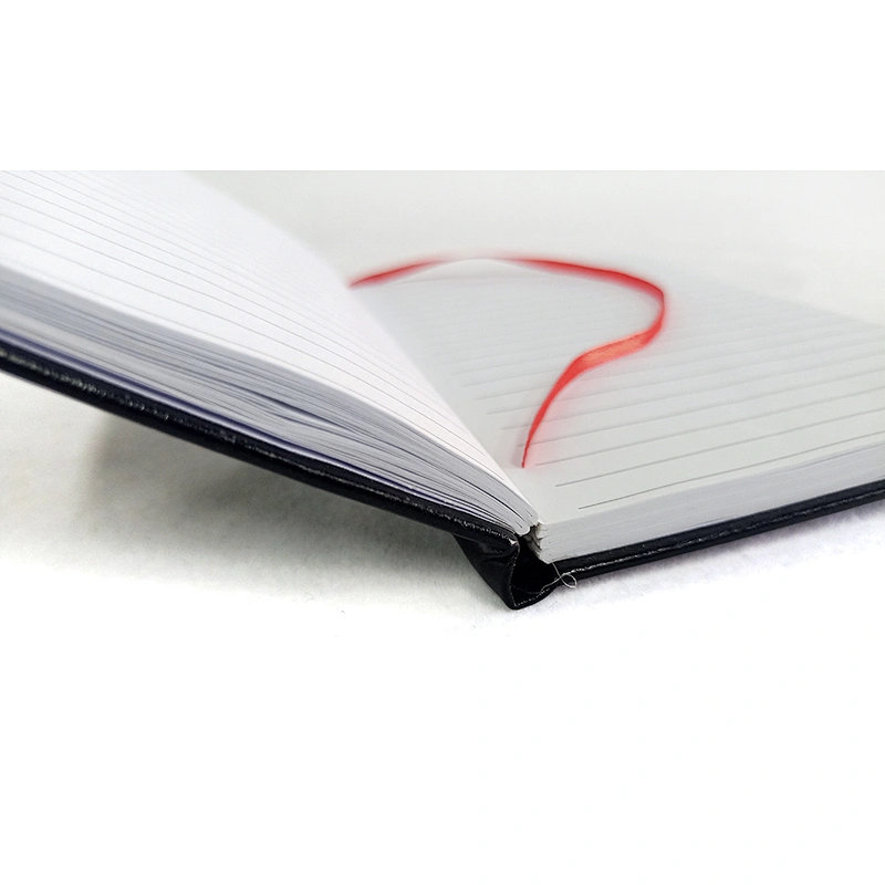 Custom  logo paper notebook  high quality black pu leather notebook Promotional activities notebook
