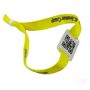 Full color printing dye sublimation fabric QR code wristband Concert amusement park wristbands