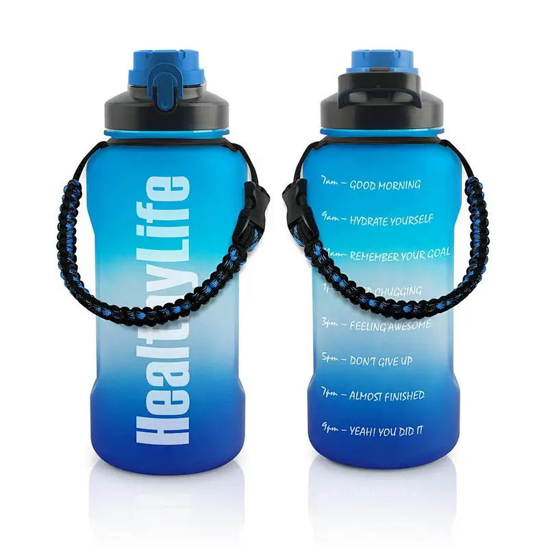 High quality New Frosted Plastic Water Bottle Portable Bottle Fruit Juice Leak-proof Outdoor Sport Travel Camping Bottle