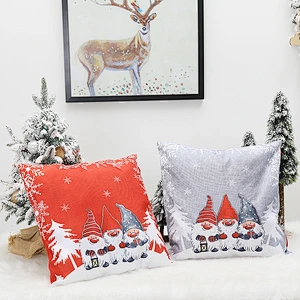 Customized Christmas decorations European-style  Santa Sofa Cushion Cover Christmas pillow Cushion cover