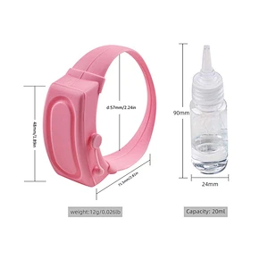 Promotional gift Bandhand Wrist Band wristband silicone adjustable Sterilization dispenser disinfection hand sanitizer bracelet