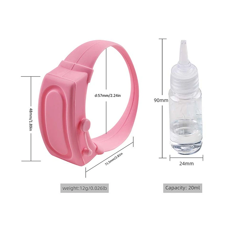 Promotional gift Bandhand Wrist Band wristband silicone adjustable Sterilization dispenser disinfection hand sanitizer bracelet