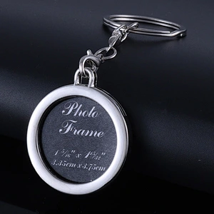 Hot sale custom Business Gift Photo Frame Shape Metal Alloy Keychain