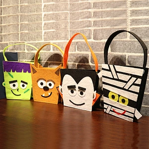 Halloween holiday decorations costumes accessories children's pumpkin bags Halloween candy bags gifts