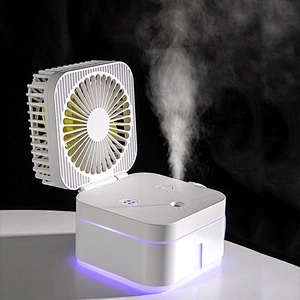 2020 Best wireless  Air humidifier Portable usb rechargeable  personal air mini fan mist humidifier