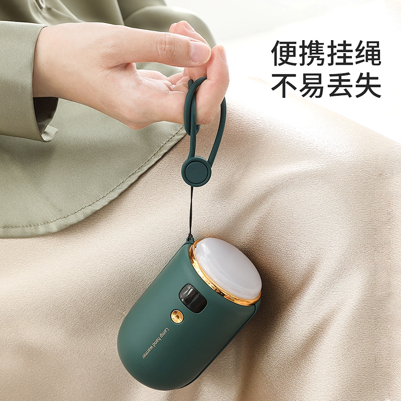 Hot Selling Custom OEM brand Multifunctional USB Rechargeable Heater Power Bank Projection Lamp Hand Warmer