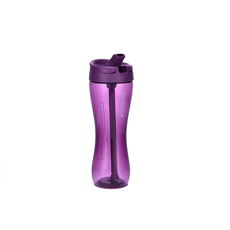 ABS plastic water bottles high quality BP free water bottles customized OEM logo outdoor sports bottles with straw