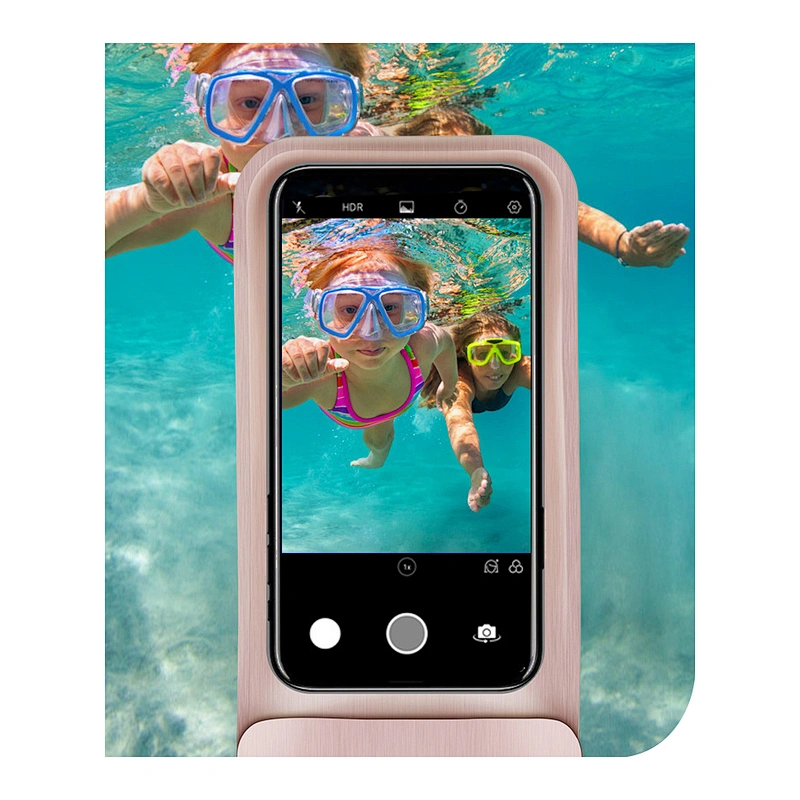 Hot sale custom waterproof sealed beach rafting snorkeling cover touch screen universal mobile phone cover pouch