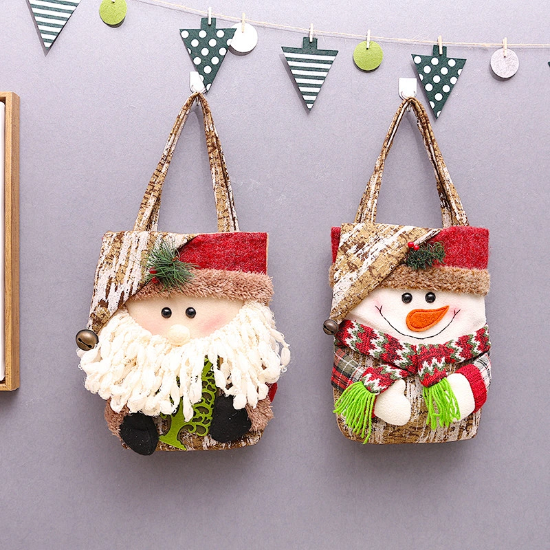 High quality creative Christmas handbag Christmas decoration small gift bag candy bag