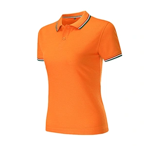 custom womens golf sport printing promotional activity Embroidery logo wholesale short sleeve polyester cotton polo shirt