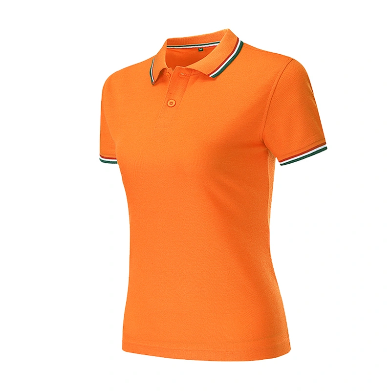 custom womens golf sport printing promotional activity Embroidery logo wholesale short sleeve polyester cotton polo shirt