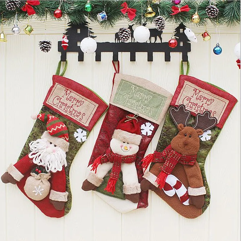 Christmas stocking large garden socks gift stocking decorations gift candy bag Christmas stocking