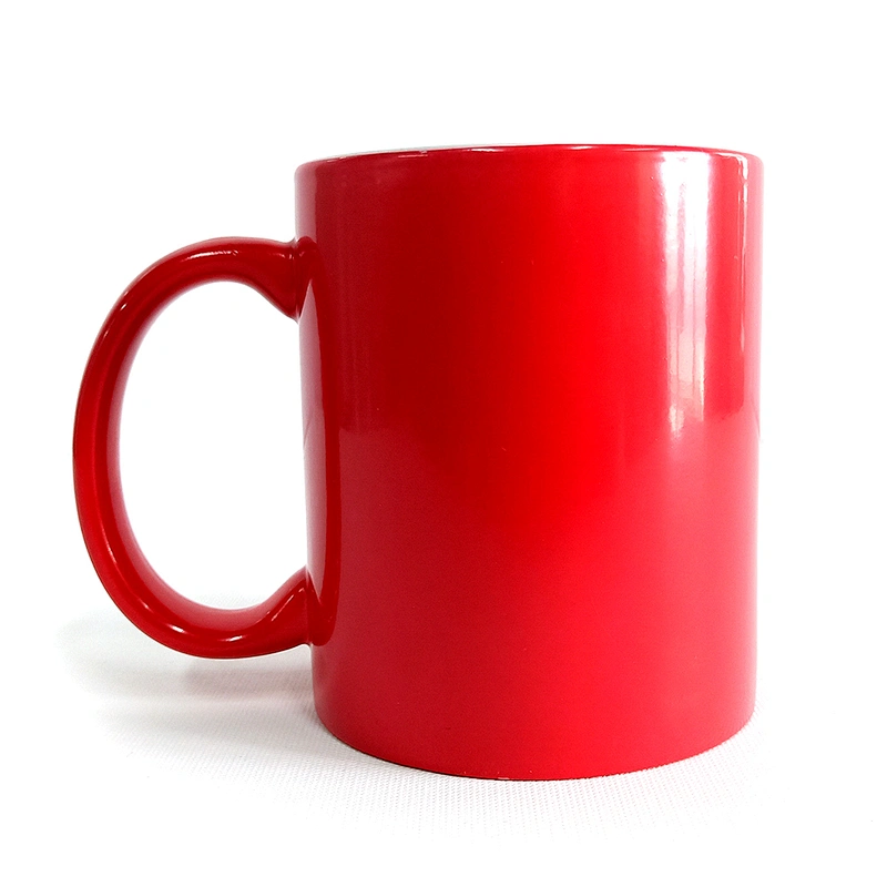 Promotional activities custom gift  High quality large capacity porcelain round handle mug heat transfer printing mugs