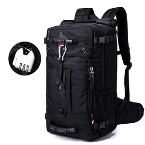 Outdoor waterproof multi-functional fishing tackle backpack 35L durable storage backpack with waist belt
