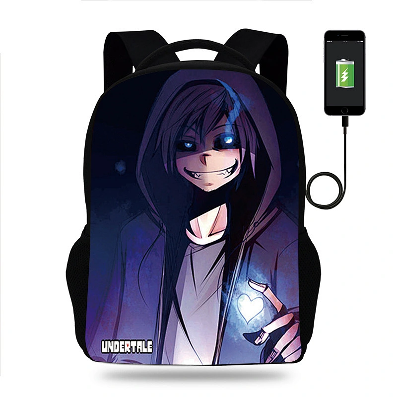 Multi-pocket sports traveling backpack, with USB port bag, customized pattern and logo suitable for promotional gifts