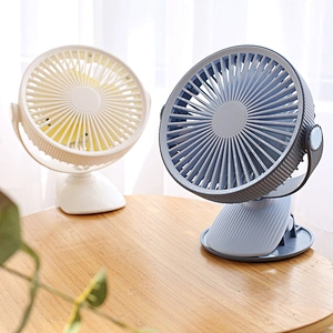 Hot seller CUSTOM  LOGO Travel  360 Degree Rotation portablefan mini usb rechargeable  Clip fan table wireless mini fan