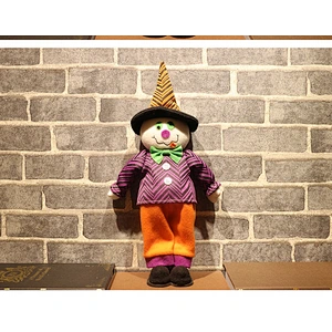 Halloween pumpkin doll window display Hotel decorations pumpkin doll Pumpkin Witch Halloween party display