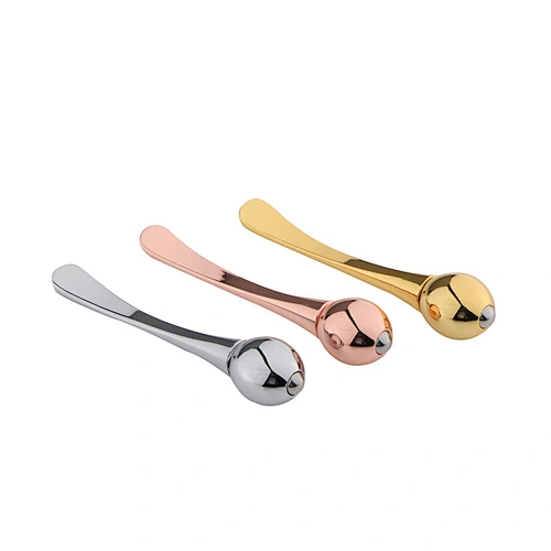 Custom High quality promotional gifts Eye Cream Applicator Eye Massage Roller Zinc Alloy Face Mask Spoon