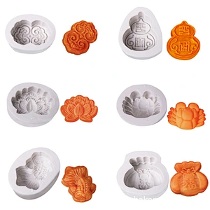 3D Halloween pumpkin fruit and cake decorative silicone candle wax mold