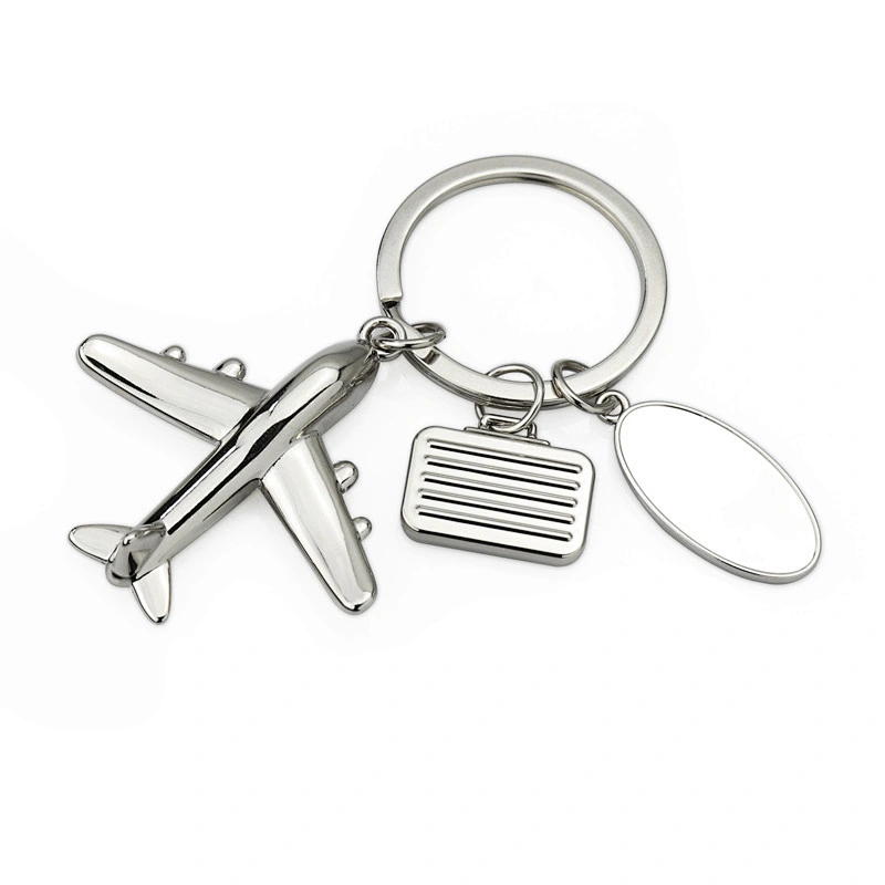 New Design Mini Plane Shaped Metal Key Chain Zinc Alloy Good Quality Promotional Gift Souvenir Key Chains