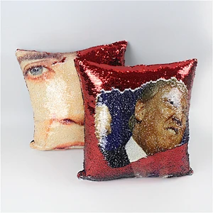 New Trump face minimalist 3D digital home sofa cushions with emoticons and sequins