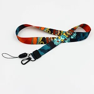 Factory Price High Quality Custom logo breakaway buckle printed safety round Lanyards