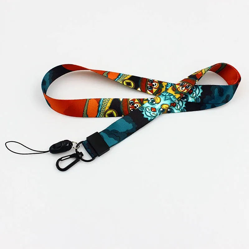 Factory Price High Quality Custom logo breakaway buckle printed safety round Lanyards
