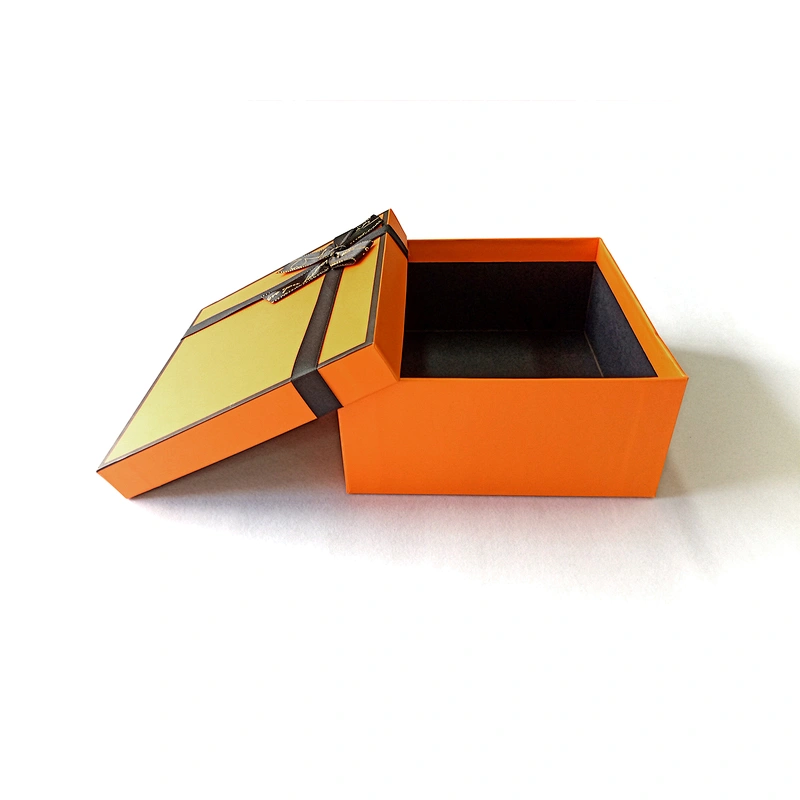 High-end Custom Printing Heaven And Earth Cover Style Portable Square Candy Kids Toy Clothing Packaging Gift Box For Baby