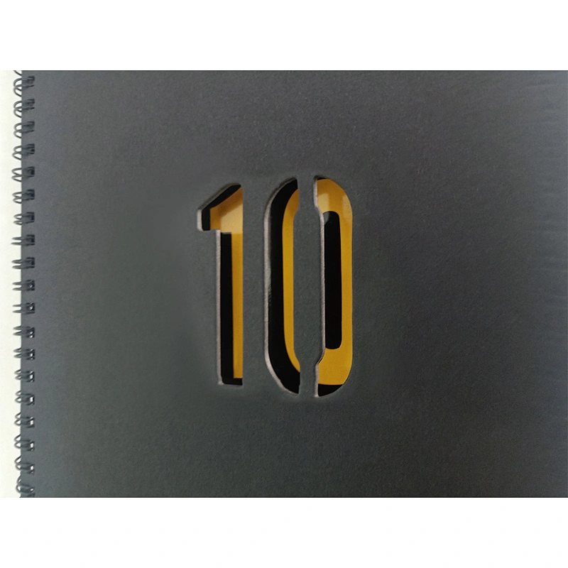 Custom OEM brand  Hot sale Paper Cardboard Hard Cover Top-Spiral  notepad Notebook promotion gift notebook