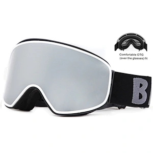 Outdoor Double-Layer Spherical Lenses Custom Logo UV Protection Anti Fog Snow Goggles Magnetic Ski Goggles