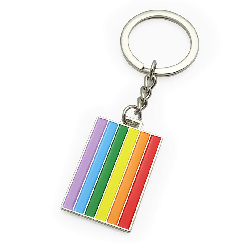 Promotional Gift  Mini Flags Metal Key Chain National Day Souvenir Different Countries Flags Blank Key Chains