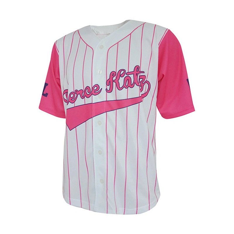 High quality Custom Made sublimation 100% polyester Baseball jersey custom  embroidery logo baseball jersey