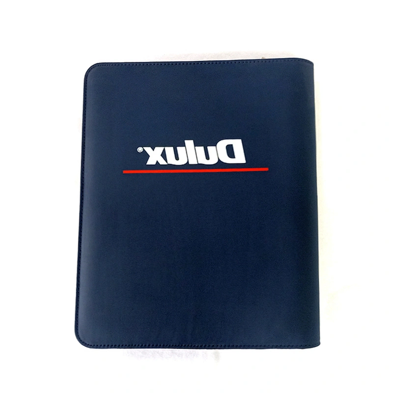 2020 new Custom logo Top Grade Office Use Meeting Corporate Diary PU Leather Agenda Zipper Notebook promotion gift notebook