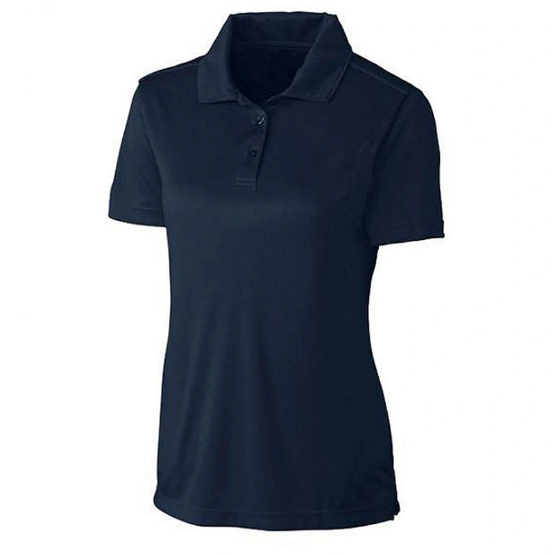 Custom fashion high quality team activity top ware cotton polyester v neck women men polo shirts