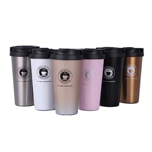 New Design 500ml Vacuum Insulated Stainless Steel Double Wall Smart Water Bottle Thermal Travel Coffee Mug With
