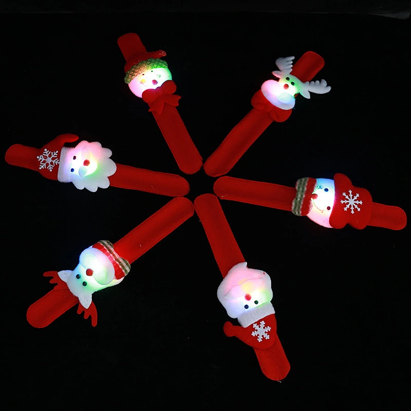 Christmas Children Gift Decor Patting Circle Wristband  Decoration  Gift New Year Kids Party Toys