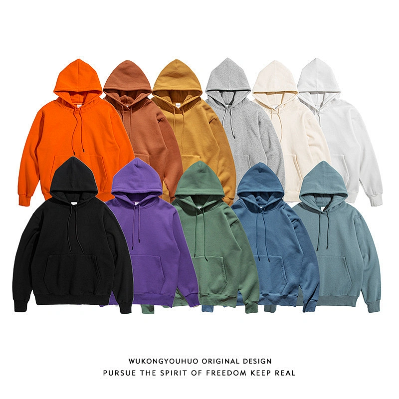 Custom logo Autumn and Winter Collection Colorful  Hooded Sweater promotional OEM Brand  Hoodie
