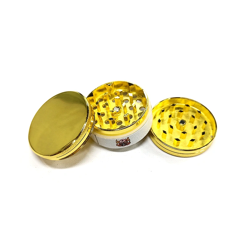 custom logo Factory wholesale Hot Sale smoking accessories tobacco herb weed grinder gold color spice Herb grinders