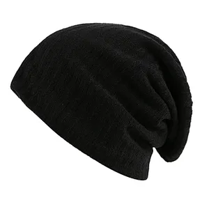 High Quality Design Custom brand/embroidery logo Adults Unisex double layer winter knitting beanie hat