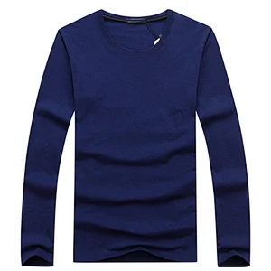Men's cotton round collar loose-fitting oversize shirt for cultural advertising wholesale custom logo long sleeve t shirts