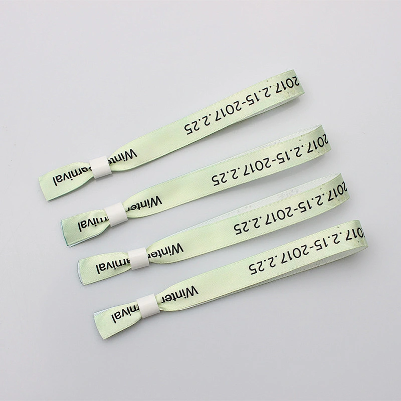 High quality festival  custom  one-off polyester fabric wristband