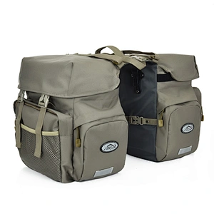 Custom outdoor waterproof large capacity backpack cross-country transport cycling bicycle saddle seat bag rear rack bag